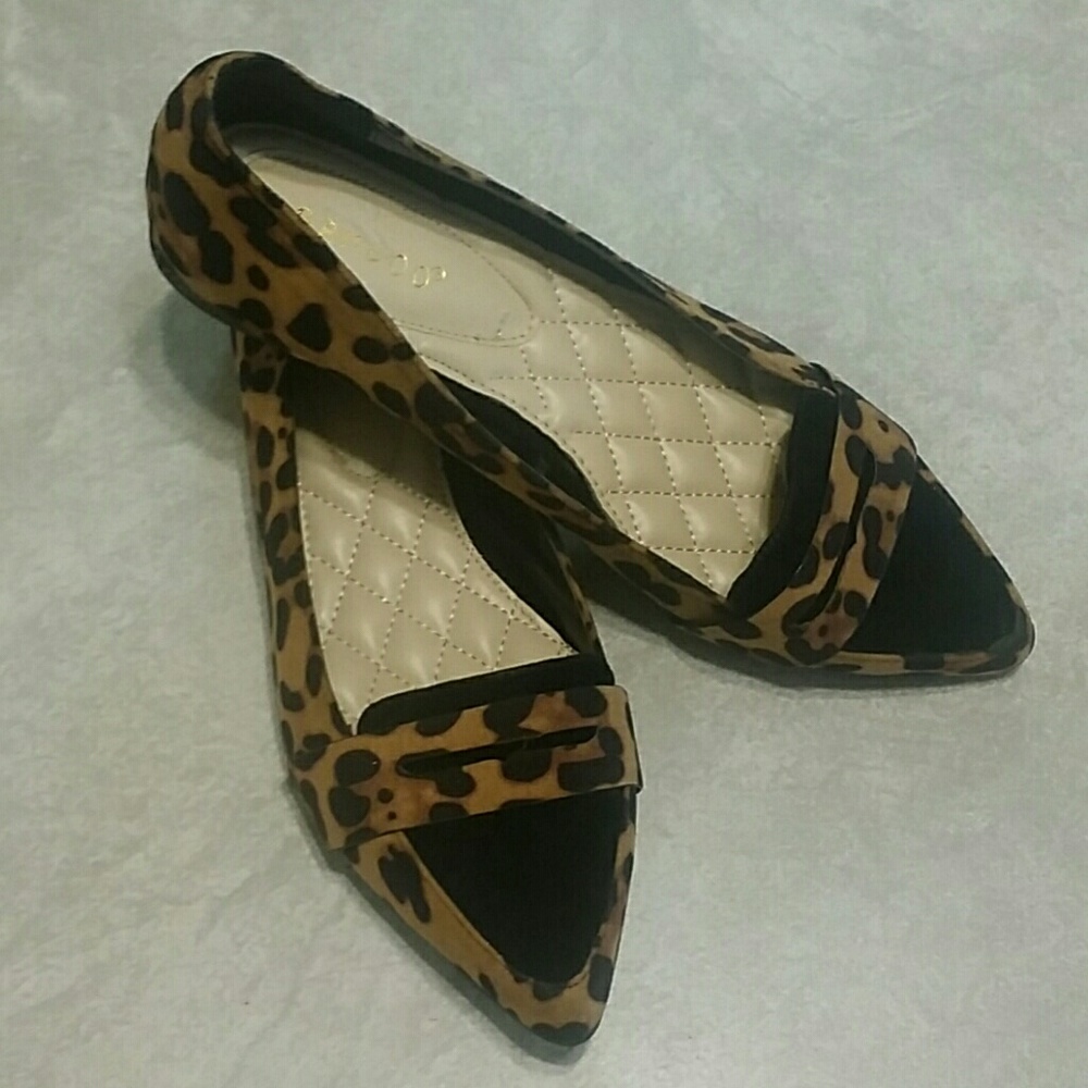 Cheetah print loafers
